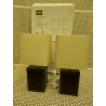 STOLNÍ LAMPY KŮŽE + TEXTIL CUBE PÁR 1132/N PPP