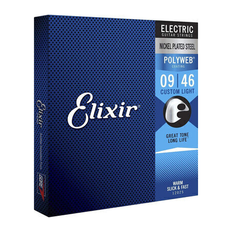 Struny na eletrickou kytaru Elixir 12002 Nanoweb 9-42 PPP