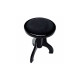 AW Klavírní stolička s kulatým sedákem - lesklá černá