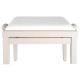 Proline klavírní stolička bílá krémová matná