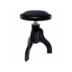 AW Klavírní stolička s kulatým sedákem - lesklá černá