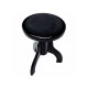 AW Klavírní stolička s kulatým sedákem - lesklá černá